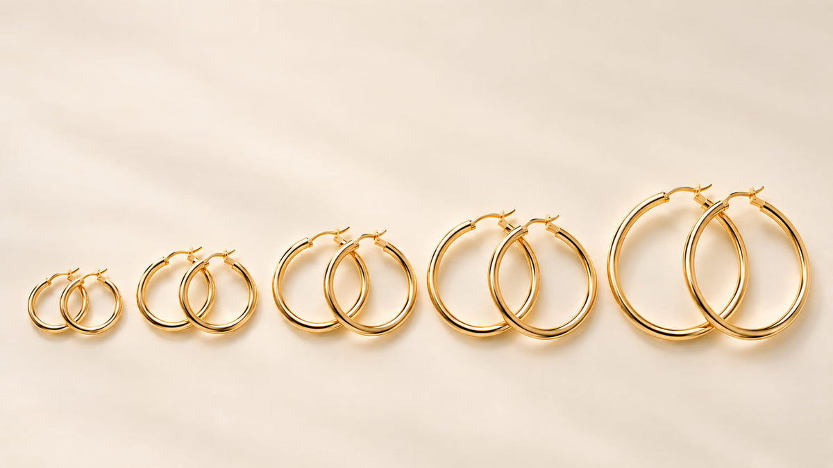 Hoop Earring Size Guide: From 8 mm to 100 mm+ Statement Hoops