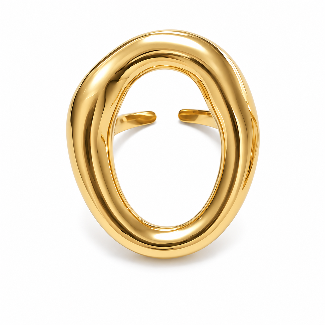 Sculptural Oval Ring