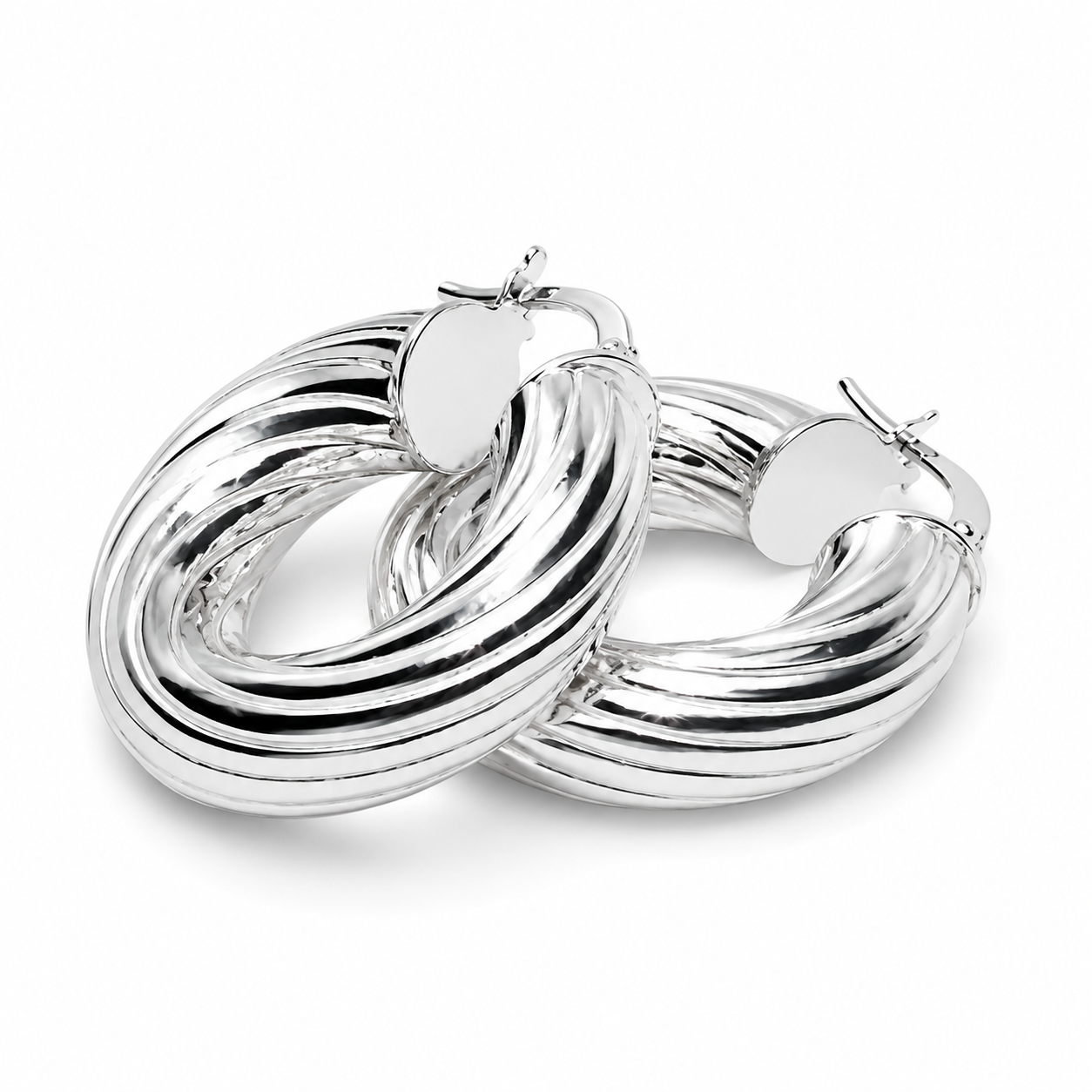 Swirl Hoop Earrings