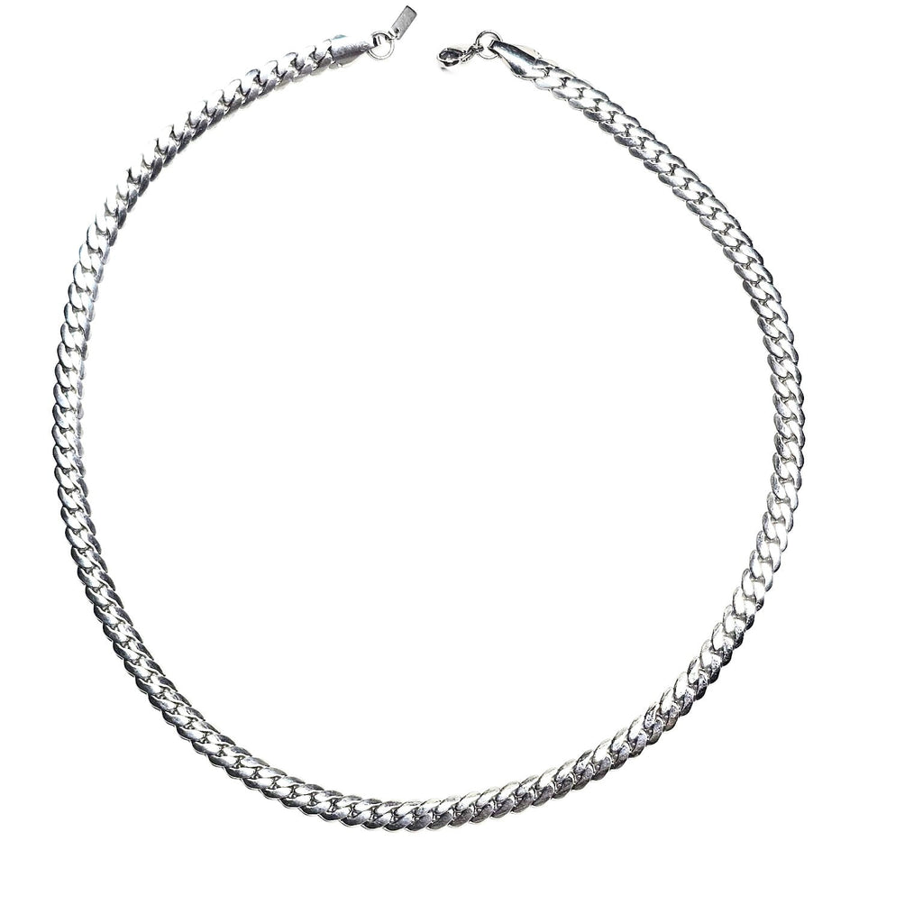 Stainless Steel Curb Chain Necklace